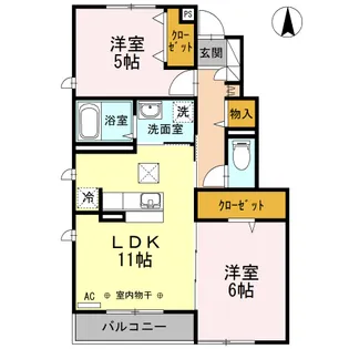 パブロハニー A【1階】の間取り