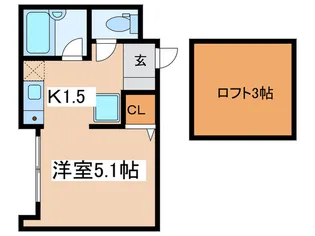 安悠館【3階】の間取り