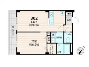 ラヴィデ香風園【3階】の間取り