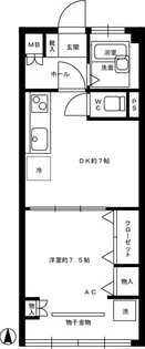 コーポ中野【9階】の間取り