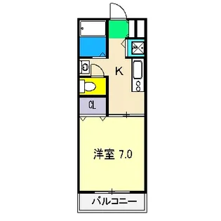 コーポ スライビング III【2階】の間取り