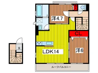 ル・モン・オII【3階】の間取り