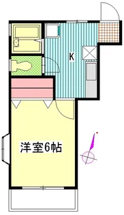 ハイツたちばな【2階】の間取り
