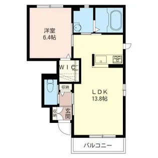 レフィナード【1階】の間取り