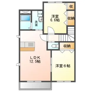 アルカディア【2階】の間取り