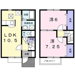 ハイムSweetPea 1号館【1階】の間取り