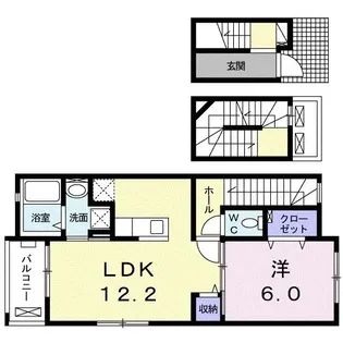 メイプル【3階】の間取り