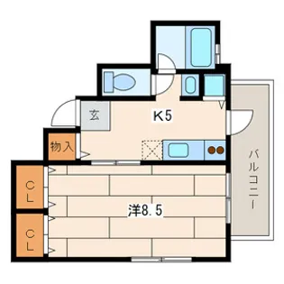 グレース川崎【1階】の間取り
