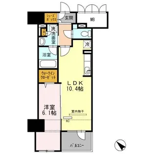 セントラルコートU【2階】の間取り