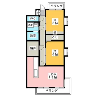 ライオンズマンション東山第2【3階】の間取り