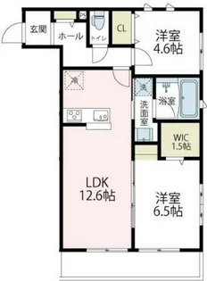 ヴァローレIII【2階】の間取り