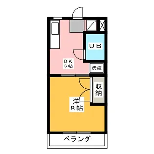 グリーンヒル秋葉B【1階】の間取り