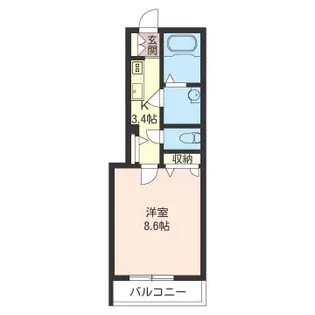 ボワリヴィエール【SHM】【3階】の間取り