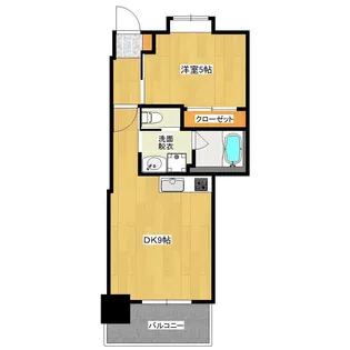 プライムコート城西【9階】の間取り