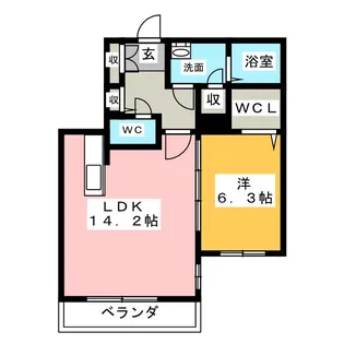 グランレジデンス熱田の宮【3階】の間取り