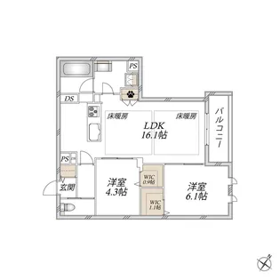 Victoire南流山【2階】の間取り