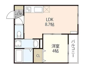アーデル牛田新町 A棟【3階】の間取り