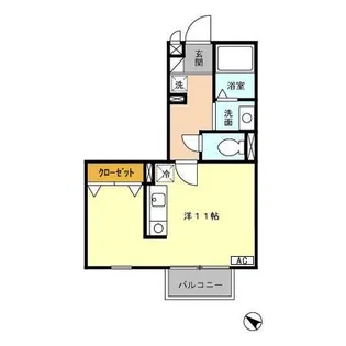 イミグラントクローバー【1階】の間取り