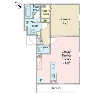 Belle Glanz【1階】の間取り