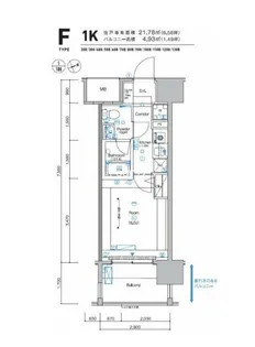 シーフォレシティ芝浦【11階】の間取り