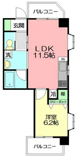 ハピネスレジデンス茅ヶ崎ウエスト【3階】の間取り