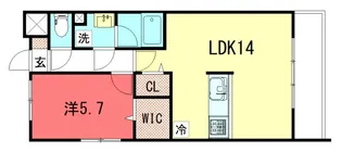 アムール京都仁王門【3階】の間取り