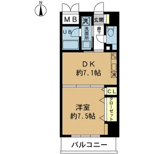 アーバネス淀川【2階】の間取り