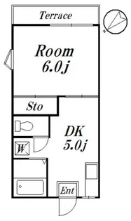 メドラール西船【1階】の間取り