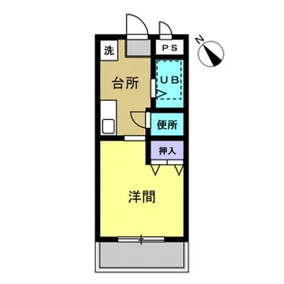 マンション新町【2階】の間取り
