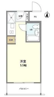 メディアハイツ南【1階】の間取り
