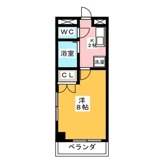 赤いハンカチ(東区)【4階】の間取り