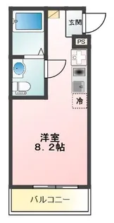 Glanz氷川町【2階】の間取り