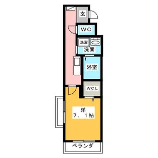 ウィステリア アヴェニュー【2階】の間取り