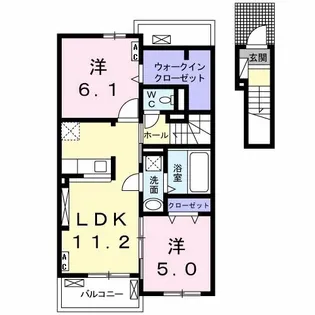 アドニス【2階】の間取り