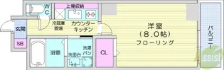 フェリーチェプレッソ北目町【5階】の間取り