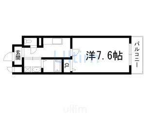 ミスター・キーズ西院【6階】の間取り