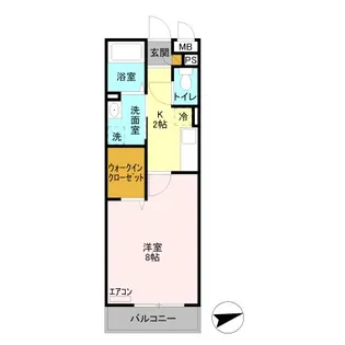 プランドール【2階】の間取り