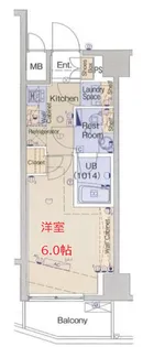 ブライズ大森東デュエ【8階】の間取り