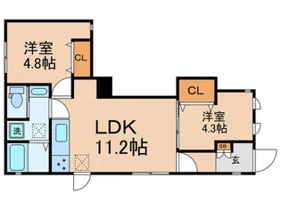 The 3rd Hill【1階】の間取り
