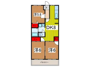 ウィズ壱番館【5階】の間取り