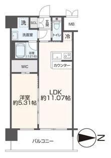 プレジオ八戸ノ里【6階】の間取り
