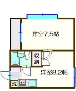 メゾンヴィオレ【1階】の間取り