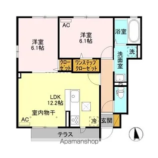 ボナールメゾン【1階】の間取り