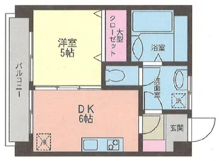 ハッピーマンション【4階】の間取り