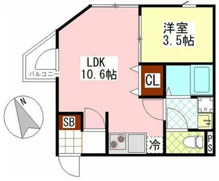 アマンド浅草【1階】の間取り