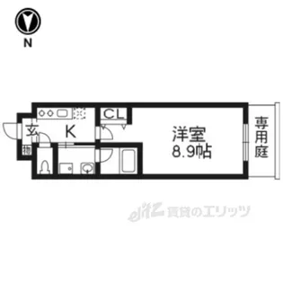 ソフィアブリュー御所南【1階】の間取り