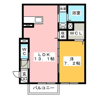 Wisteria東鶉【1階】の間取り
