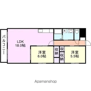 グランデール南【2階】の間取り