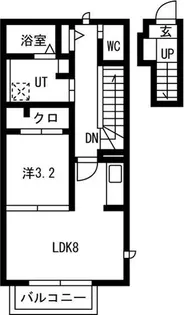 SeleneII【2階】の間取り