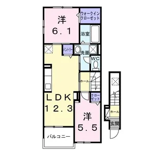 ベルウッド八街VI【2階】の間取り